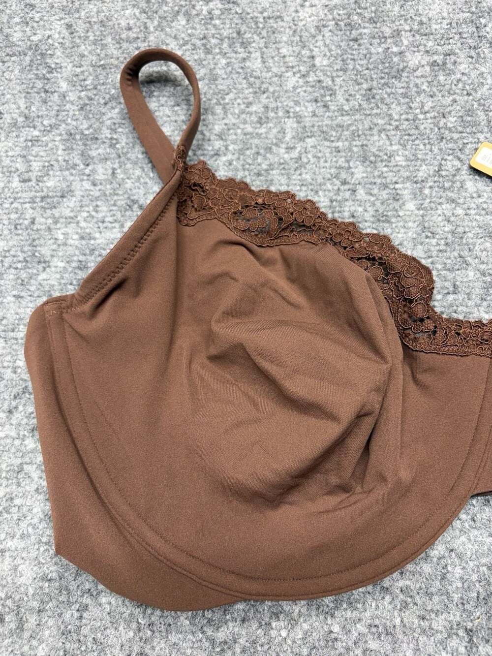 SKIMS Fits Everybody Lace Underwire Bra in Cocoa Size 46DD brand new with tags - Picture 2 of 9